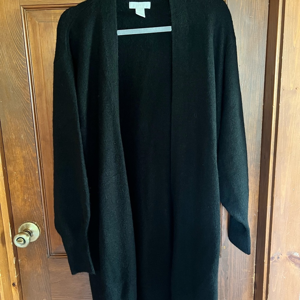 H and M long knit throw over, cardigan (no buttons!!)